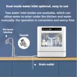 Dishwasher Tabletop Dishwasher Portable Small Fully Automatic Cleaning 4 Cleaning Modes