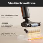 uwant Wet Dry Vacuum Cleaner 180° Lay-Flat Vacuum Mop All in One with 100℃ Hot Water and Air Drying 23000Pa Suction Vacuum Cleaner with Self-Cleaning Anti Odor Triple Edge Electric Mop