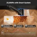 uwant Wet Dry Vacuum Cleaner 180° Lay-Flat Vacuum Mop All in One with 100℃ Hot Water and Air Drying 23000Pa Suction Vacuum Cleaner with Self-Cleaning Anti Odor Triple Edge Electric Mop