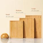 SMIRLY Bamboo Cutting Board Set with Holder