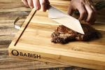 Babish High-Carbon 1.4116 German Steel Cutlery, 7.5" Clef (Cleaver + Chef) Kitchen Knife, Good Housekeeping Standout Knife of 2022