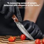 Jikko® Bushido Edition – Japanese AUS-8 Steak Knife Set (4 pcs) with Rosewood Handles | Premium Full-Tang Carving Knives for Meat, Steak & BBQ – Razor Sharp 15° Edge, Gift Collector’s Box