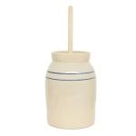 Martinez Pottery Hand-Turned Butter Churn, 3 Gallon