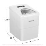 Frigidaire EFIC108 Counter top Portable, 26 lb per Day Compact Ice Maker Machine (EFIC108, 26, 26, EFIC108, White, NA, 1, efic108)