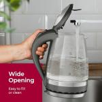 MuellerLiving Glass Kettle 1.5L 1500W LED Light Electric Tea Kettle Automatic Shut-Off with SpeedBoil Tech and Boil-Dry Protection