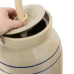Martinez Pottery Hand-Turned Butter Churn, 3 Gallon