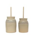 Martinez Pottery Hand-Turned Butter Churn, 3 Gallon
