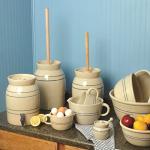 Martinez Pottery Hand-Turned Butter Churn, 3 Gallon