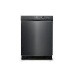 BLACK+DECKER 24" Built-In Dishwasher, 12-Place Setting Capacity with Stainless Steel Tub, Dish Washer with 6 Wash Programs, Low Noise, ENERGY STAR Certified, BDW200MB, Black