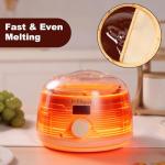 Chocolate Melting Pot, Electric Candy Melter with 2 Non-Stick Silicone Bowls, Digital Display for Real-Time Temperature Control, Fondue Warmer Set for Dipping Chocolate, Cheese, Candy & Cake Pop