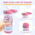 1 Pack 12 OZ Sublimation Sippy Cup with Purple Lid Spill Proof Blank Tumblers Stainless Steel Thermoses for Hot Drinks Bulk Double Wall Vacuum Insulated Water Bottle for School