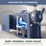 GreenPan Frost Ice Cream Maker & Slushie Machine, Soft Serve, Sorbet, Margaritas, Milkshakes, Frozen Yogurt, No Pre-Freezing, Ready in 15 Mins, 6 Modes, 7 Textures, Self-Cleaning, Family Size, Blue