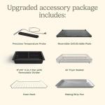 Cuisinart 15-in-1 Extra-Large Digital Air Fryer Oven with 9"x13" 2-in-1 Pan, Air Fry 4 Lbs of Wings, Cook a 13 Lb Turkey or 5+ Lb Chicken, Toast 9 Slices of Bread, and Bake a 13" Pizza, TOA-112