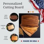 Personalized Cutting Board – Custom Engraved Grilling Gifts for Men, Christmas, Birthday, Wedding, Housewarming – Ideal Present for Man, Dads, Husbands, Newlyweds, Perfect for Grill