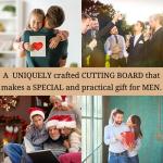 Personalized Cutting Board – Custom Engraved Grilling Gifts for Men, Christmas, Birthday, Wedding, Housewarming – Ideal Present for Man, Dads, Husbands, Newlyweds, Perfect for Grill