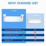 ETERMETA 242126602 Refrigerator Door Bin Shelf Replacement for Electrolux or Frigidaire Bottom Door Bin Side Shelf Rack 4547407, PS12364199, AP6278233, EAP12364199, PS2421266, 1 Pack