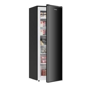 BANGSON Upright Freezer, 7.0 Cu.ft Stand Up Freezer, Convertible Upright Freezer/Refrigerator, Single Door for Kitchen,Garage, Office, Apartment, Black
