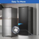 BANGSON Upright Freezer, 7.0 Cu.ft Stand Up Freezer, Convertible Upright Freezer/Refrigerator, Single Door for Kitchen,Garage, Office, Apartment, Black