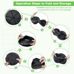 MEKOLIFE 4 Layer Herb Drying Rack Hanging, Plant Drying Rack, Bud Drying Net,Foldable Hanging Dry Rack Net with Green Zipper, Garden Shears & Hooks, for Herbs, Seeds Indoor/Outdoor (23.62")