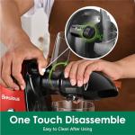 Slow Masticating Juicer,Brecious Cold Press Juicers with 2 Speed Modes & Quiet Motor,Juicers Machines Vegetable and Fruit with Reverse Function,Celery Juicer,BPA-Free,Easy to Clean (Red）