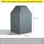 Kegerator Cover with 600D Waterproof Oxford Fabric for Protecting Outdoor or Indoor Beer Tower Dust Cover, 26.8x26.8x45.7 Inches