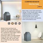 Kegerator Cover with 600D Waterproof Oxford Fabric for Protecting Outdoor or Indoor Beer Tower Dust Cover, 26.8x26.8x45.7 Inches