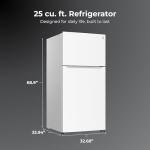 Kenmore 33" Top Mount Refrigerator with Freezer - Adjustable Shelving, Humidity-Controlled Crispers, Optional Ice Maker, LED Lighting, ENERGY STAR Certified, 25 cu. ft. Capacity - White