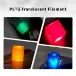 Food Safe 1.75mm Black PETG Filament, Strong PETG 3D Printer Filament for 60-500mm/s High Speed FDM 3D Printers,1KG/2.2lbs