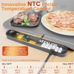 Vitaler Warming Mat for Food, (XXL 35”x16”) Electric Warming Trays, Upgrade Graphene Fast Full-Surface Heating Mat for Food with 6 Level Temp, 6 Hours Timer, Food Warmer Pad with Heat-Insulating Mat