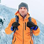 Tarpop 3 Pairs Mens Ski Gloves Winter Warm Women Gloves Adjustable Non Slip Snowboard Snow Waterproof Warm(M,Red, Blue, Black)