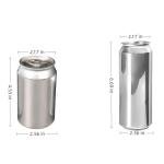 Airosia 100-Pack 16OZ(500ml) Empty Aluminum Cans with Lids, Commercial Grade Pop-Top Cans for Home Brewing Beer, Iced Coffee&Craft Soda, work with Can Sealer Machines