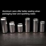 Airosia 100-Pack 16OZ(500ml) Empty Aluminum Cans with Lids, Commercial Grade Pop-Top Cans for Home Brewing Beer, Iced Coffee&Craft Soda, work with Can Sealer Machines