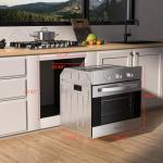 Empava 24 inch Electric Single Wall Oven with 6 Cooking Modes, Convection Fan, Mechanical Knob Control, 2.3 Cu.ft. Capacity, 2800W