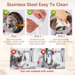 Grain Mill Grinder - 1000g High-Speed Electric Stainless Steel grain mill with 270° Swing Grinding Technology for Grains, Millet & Spices - Spice Grinder Ideal for Commercial, Kitchen Shop Use