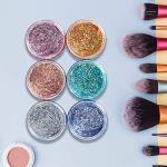 50 Pack 2 OZ Plastic Jars Round Clear Cosmetic Container Jar with White Lids, Eternal Moment Plastic Slime Jars for Lotion, Cream, Ointments, Makeup, Eye shadow, Rhinestone, Samples, Travel Storage