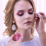 50 Pack 2 OZ Plastic Jars Round Clear Cosmetic Container Jar with White Lids, Eternal Moment Plastic Slime Jars for Lotion, Cream, Ointments, Makeup, Eye shadow, Rhinestone, Samples, Travel Storage