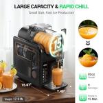 WETIE Slushie Machine, 82oz Slushy Maker with Adjustable Temperature, LED Display, Auto-Clean, 5-in-1 Frozen Drink Maker for Ice Cream, Frappés, Milkshake, Frozen Margaritas, 24H Running for Home