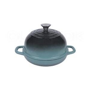OLLAKOK Dutch Oven for Bread Baking, Enameled Cast Iron Dutch Oven Pot with Lid, Bread Oven for Sourdough Bread Baking, Cast Iron Bread Pan, 5 qt Cyan