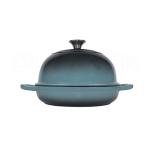 OLLAKOK Dutch Oven for Bread Baking, Enameled Cast Iron Dutch Oven Pot with Lid, Bread Oven for Sourdough Bread Baking, Cast Iron Bread Pan, 5 qt Cyan