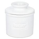 Butter Bell - The Original Butter Bell crock by L Tremain, a Countertop French Ceramic Butter Dish Keeper for Spreadable Butter, Café Matte & Retro Collection (BBCCWHT)