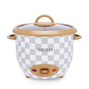 AROMA® 6-Cup (Cooked) One-Touch Pot Style Rice Cooker with CoreCoat™ PFAS-Free Nonstick Ceramic Surface (1.5 Quarts)