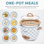 AROMA® 6-Cup (Cooked) One-Touch Pot Style Rice Cooker with CoreCoat™ PFAS-Free Nonstick Ceramic Surface (1.5 Quarts)