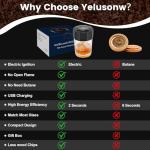 KOUARA Whiskey Smoker Kit - Electric Cocktail Kit with 6 Flavors Wood Chips, Rechargeable Old Fashioned Smoker Kit Built-in Lighter, Anniversary Birthday Christmas Gifts for Men