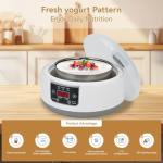 Probiotic Yogurt Maker Machine with Temperature Control & Adjustable Time, Electric Yogurt Makers 36 Hour l Glass Jars, Multi Functional 1.45QT Yoghurt Maker Machine for Homemade