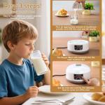 Probiotic Yogurt Maker Machine with Temperature Control & Adjustable Time, Electric Yogurt Makers 36 Hour l Glass Jars, Multi Functional 1.45QT Yoghurt Maker Machine for Homemade