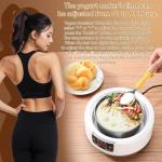 Probiotic Yogurt Maker Machine with Temperature Control & Adjustable Time, Electric Yogurt Makers 36 Hour l Glass Jars, Multi Functional 1.45QT Yoghurt Maker Machine for Homemade