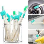 Nuenen 16 Pcs Small Household Cleaning Brushes - Deep Detail Crevice Cleaner Brush Set, Corner Space Keyboard Bottle Tile