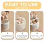 MINANOV Egg Maker - Electric Egg Cooker with Auto Shut Off and Alarm- Egg Maker Machine for Hard Boiled, Soft Boiled, Steamed Eggs, Onsen Tamago - Smart Egg Cooker for Home,Kitchen, RV,Camping