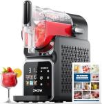 Slushie Machine, No Ice Needed Frozen Drink Maker with 6 Presets, Auto-Clean & Real-Time Temp Display, Slushy Machine for Margaritas, Smoothies, Cocktails, Frappés, Milkshakes & More