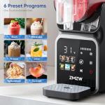 Slushie Machine, No Ice Needed Frozen Drink Maker with 6 Presets, Auto-Clean & Real-Time Temp Display, Slushy Machine for Margaritas, Smoothies, Cocktails, Frappés, Milkshakes & More
